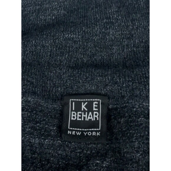 Ike Behar Merino Wool Black Long Sleeve Collared Sweater Top  Men's Size S M ? - Picture 5 of 10